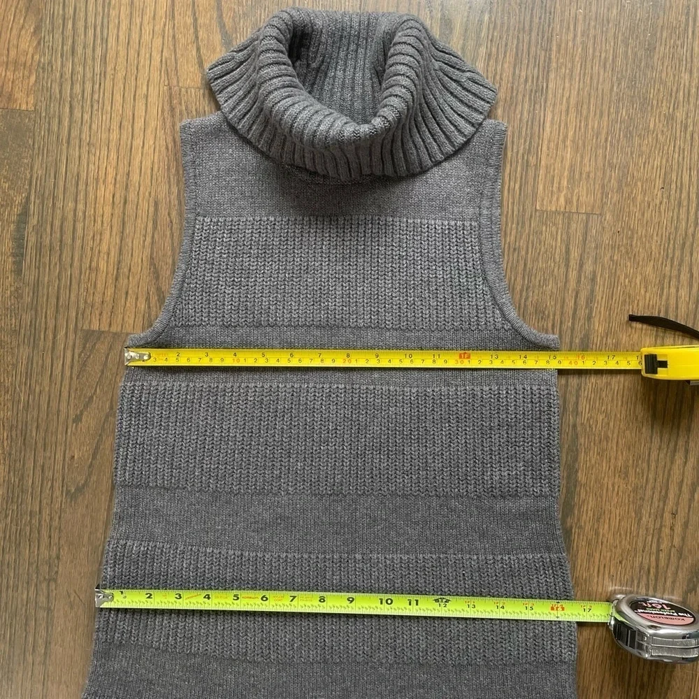 Anthropologie Moth Sweater Midi Wool Blend Ribbed Knit Turtleneck Dress - Picture 6 of 10